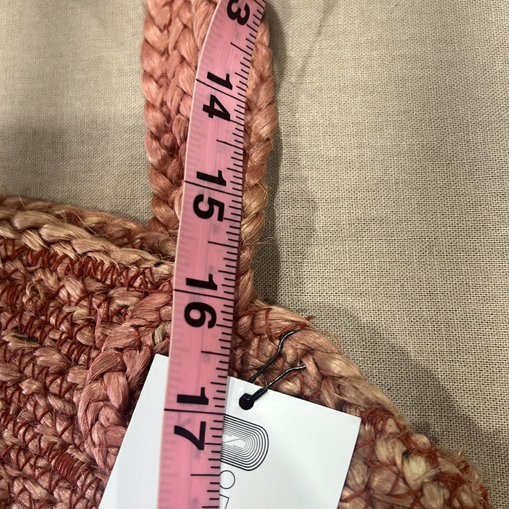 LAST ONE Origins Store Natural Jute Panama Purse Tote Market Everyday Bag - Picture 7 of 7